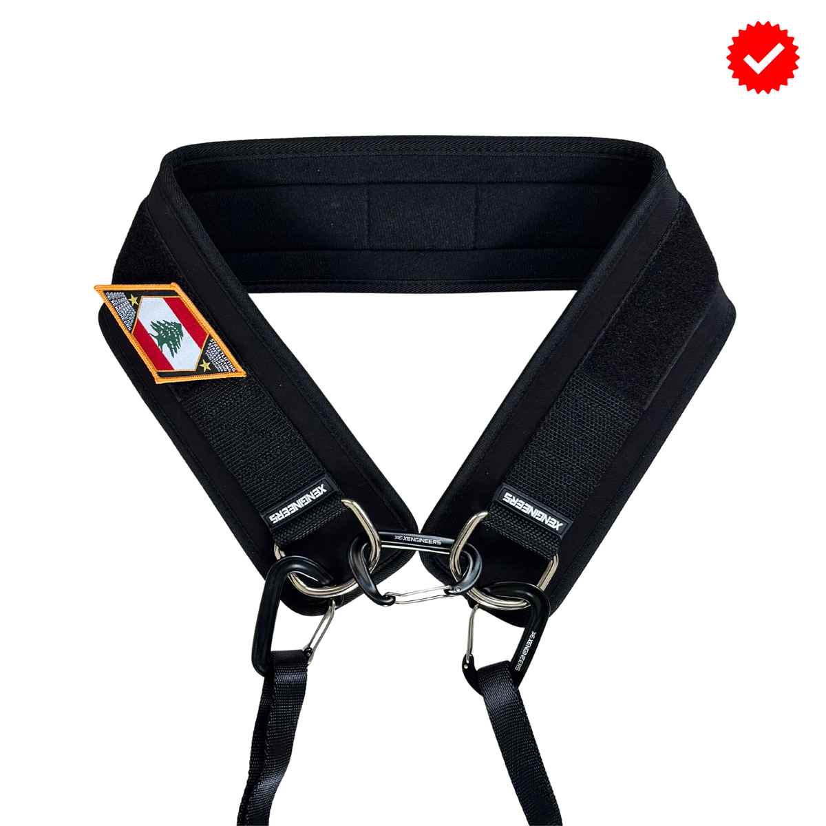 X-Belt with the Lebanon Cedar Street-lifting badge